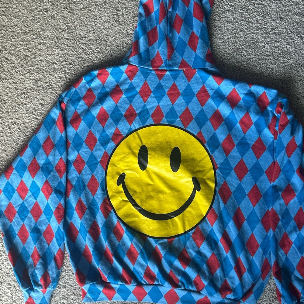 Aviator Nation Blue and Red Diamond Hoodie